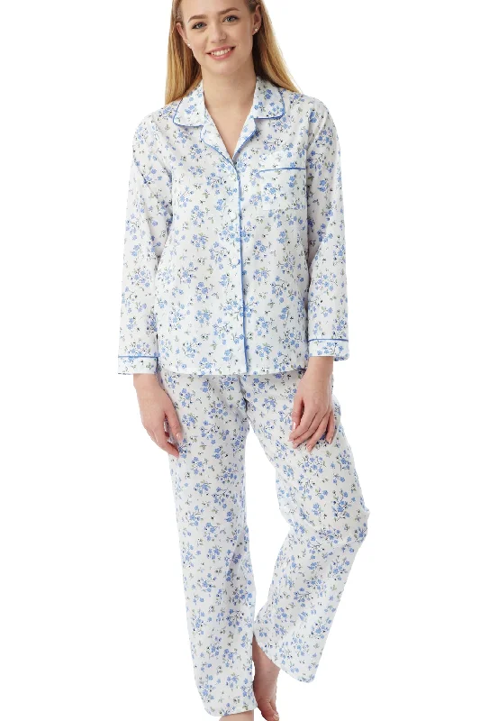 Frances Floral Sprig Easy-Care Long Sleeve Pyjama