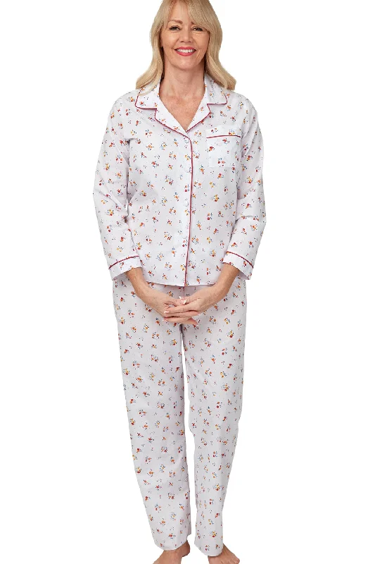 Penny Floral Print Easy-Care Woven Long Sleeve Pyjama