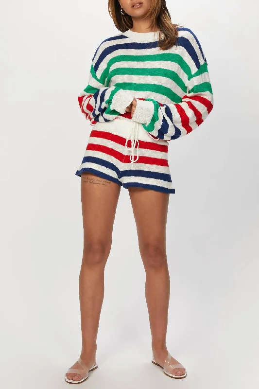 Sandy Short In Nautical Stripe