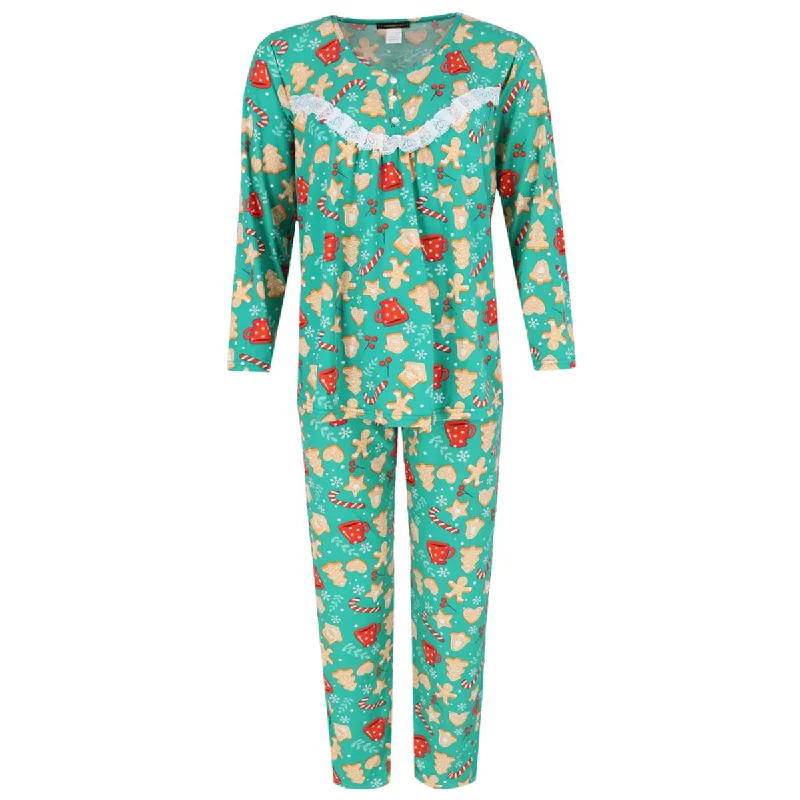 Women's Cocoa and Cookies Long Sleeve Pajama Set